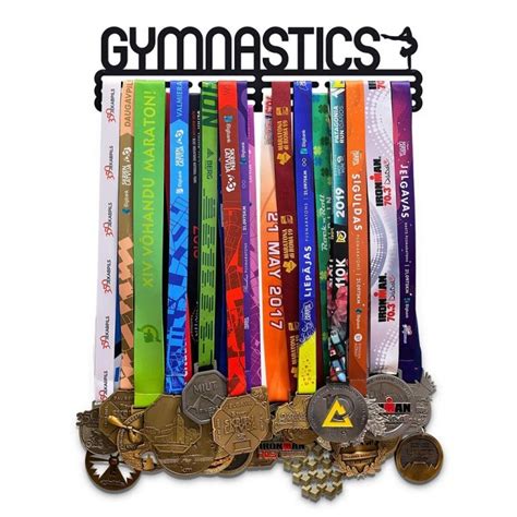 Gymnastics Medal Hanger Display Wall Rack Frame With 12 Hooks For