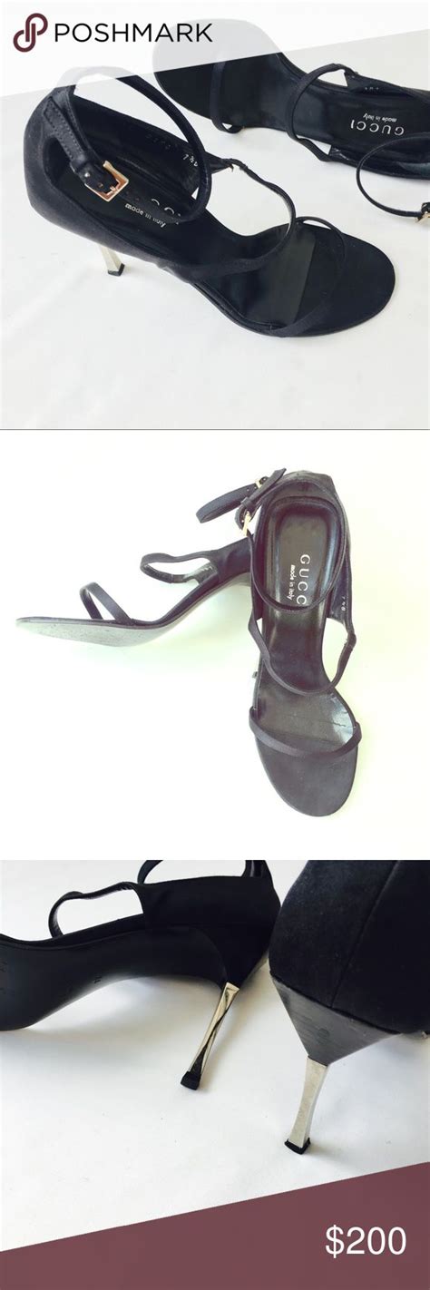 GUCCI HEELS *** ****, SZ 7.5 | Gucci heels, Heels, Strap sandals heels