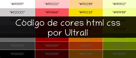 Tabela De Cores Html E Css Completapdf Images