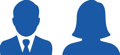 blue user icon set profile icon monochrome icon people sign