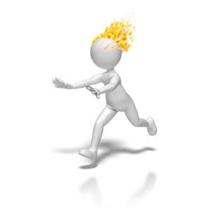 Stick Figure Run With Head On Fire | 3D Animated Clipart for PowerPoint ...