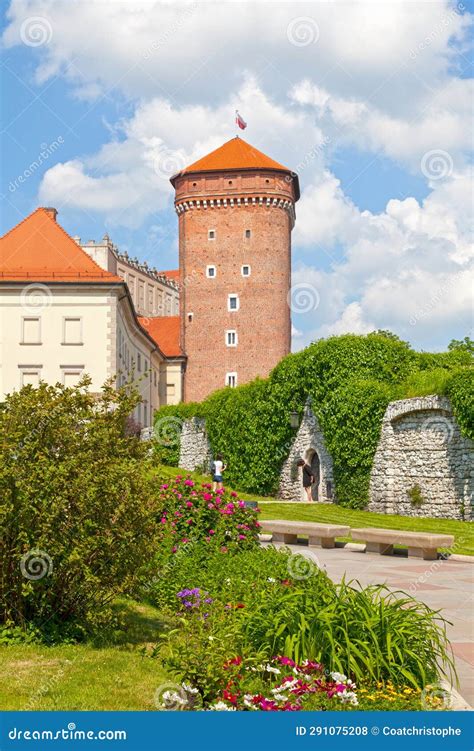 Senatorska Tower Of The Wawel Castle In Krakow Editorial Stock Photo