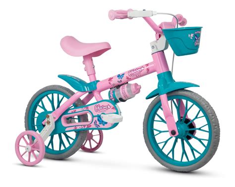 Bicicleta Aro Infantil Feminina Charm Rosa Nathor Frete Gr Tis