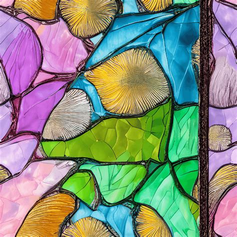 Bright Pastel Stained Glass Hyper Realistic Pattern · Creative Fabrica