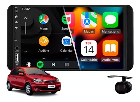 Central Multimidia Mp5 Android Auto Toyota Etios 2015 2016