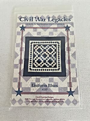 Civil War Legacies Quilt Pattern For Reproduction Fabrics Carol Hopkins