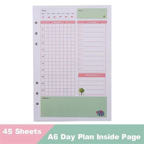 Carnet De Notes Day Plan A Pochettes Fermeture Clair Pvc Arc En