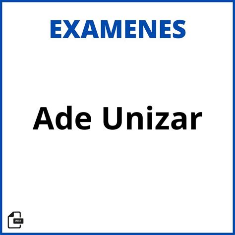 2024 Examenes Ade Unizar