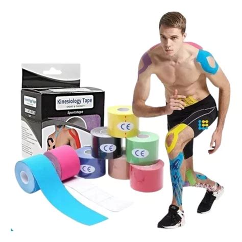 Kit Fitas Kinesio Bandagem El Stica Muscular Fisioterapia