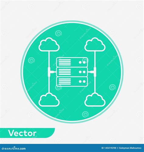 Symbole De Signe D Ic Ne De Vecteur De Serveur Illustration De Vecteur