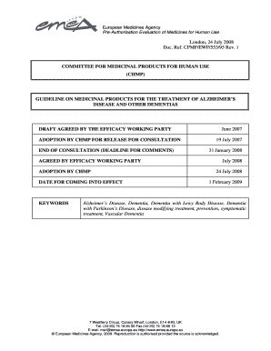 Fillable Online Ema Europa Cpmp Ewp Rev Fax Email Print Pdffiller