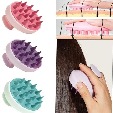 Silicone Shampoo Scalp Cabelo Massager Cabe A Corpo Scalp Massagem