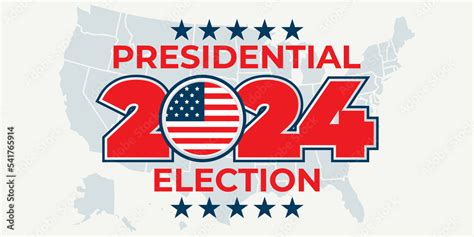 Stockillustratie 2024 United States Of America Presidential Election