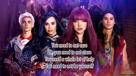 Descendants 2 Chilling Like A Villain Lyrics Hd Wallpaper Pxfuel