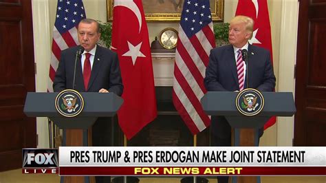 President Trump Turkish President Erdogan Make Joint Statement Youtube