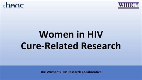 Women In Hiv Curerelated Research The Womens Hiv