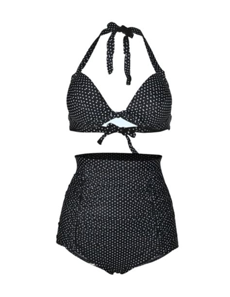 Modera Biquini Vintage Hot Pant Retrô Bolas Bikini Cintura Alta B