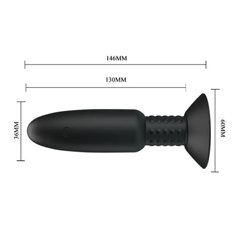 Plug Anal Vibrador Rotativo Tamanho Médio