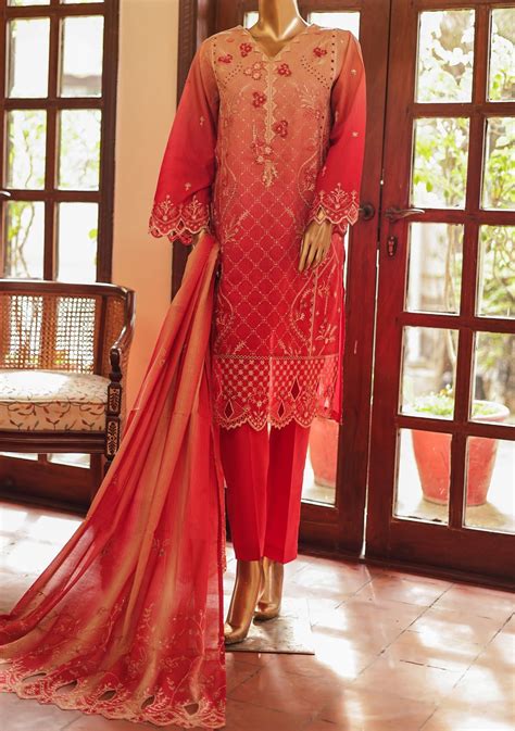 Bin Saeed Ready Made Embroidered Lawn Dress Db25446