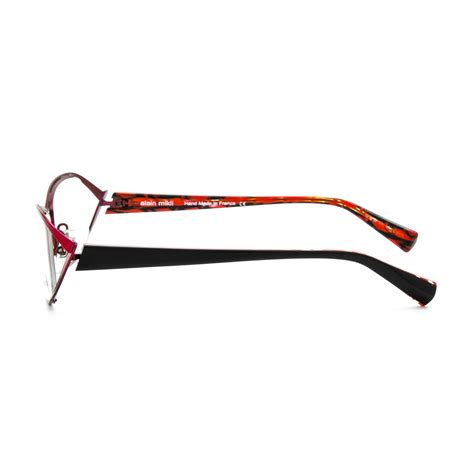 Alain Mikli Al 1101 Womens Eyeglasses 0001 Pink Red Black Frame Rx Clear Lenses Ebay