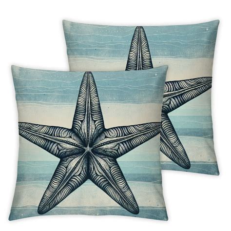 Pikweek Teal Blue Beach Theme Throw Pillows Cover 18x18 Modern Coastal Sea Turtle Pillow Cover