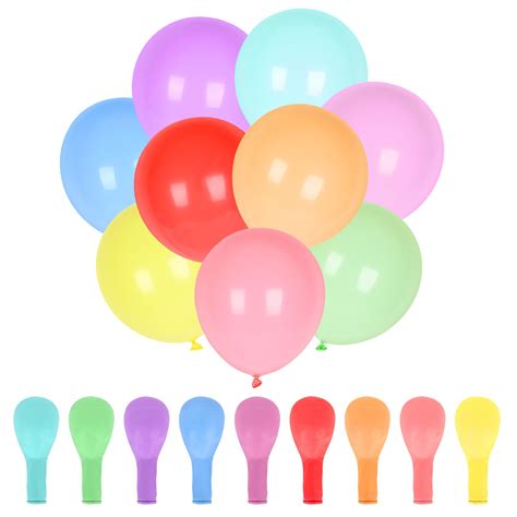 Tilblkup 100 Pcs Party Balloons 12 Inch Balloons Assorted Colors Latex