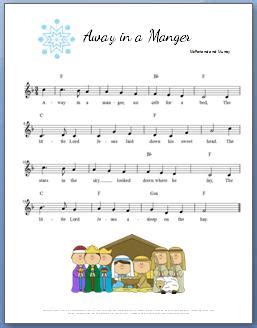 Away in a Manger Piano Chords | My Fun Piano Studio