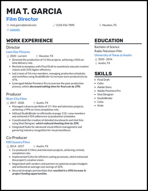 7 Director Resume Examples [& Templates]