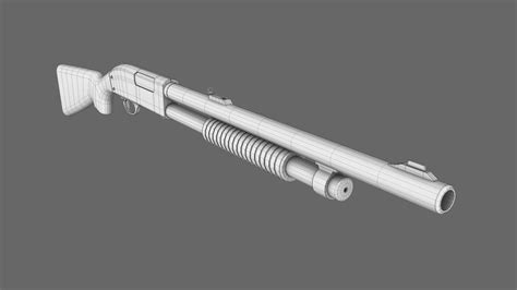 Pump Shotgun 3d Model 8 Obj Free3d