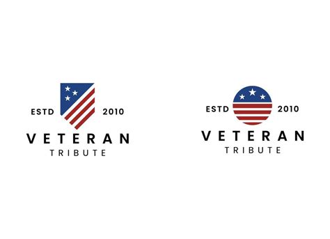 American USA military veteran tribute logo design 46444259 Vector Art ...