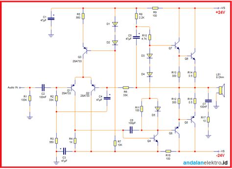 Diagram Of The OCL 150 Watt Mono And Stereo Amplifier Circuit Matob