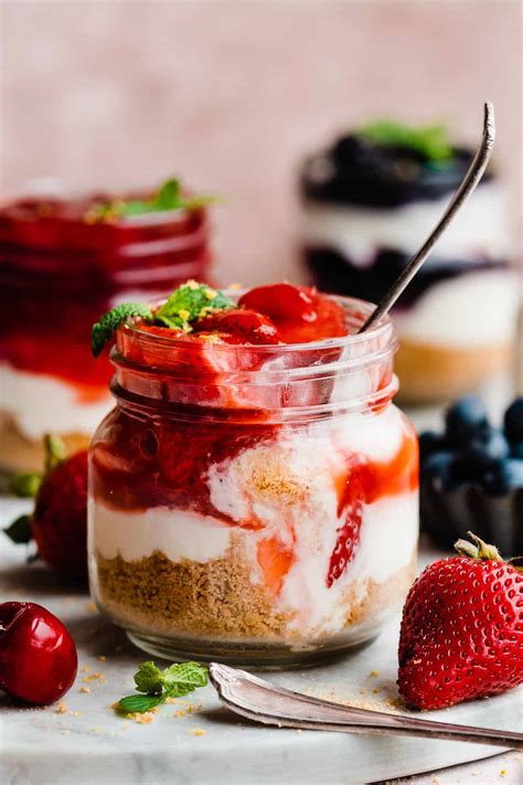 No Bake Cheesecake In A Jar