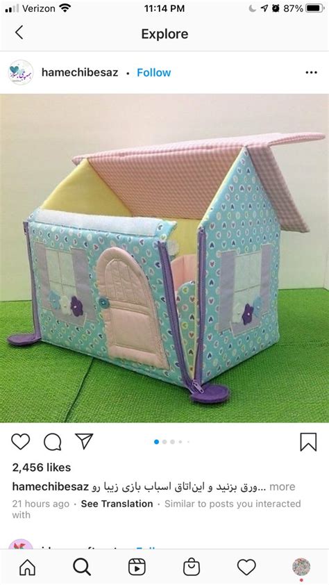 Pin by Hatice Siverekli on Hızlı Kaydedilenler Fabric doll house