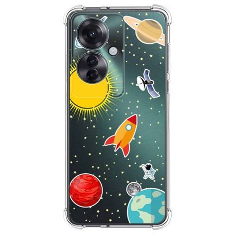 Funda Silicona Antigolpes Para Oppo Reno 11f 5g Diseño Espacio Dibujos