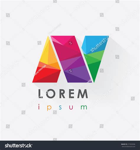 Colorful Letter N Logo Design Element Stock Vector (Royalty Free ...