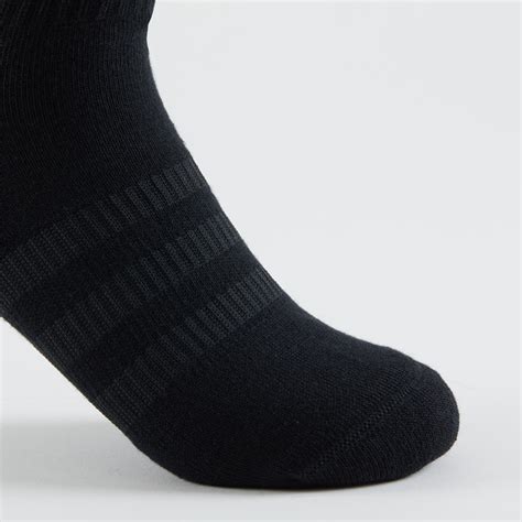 High Sports Socks Tri Pack Greywhiteblack Adidas Decathlon