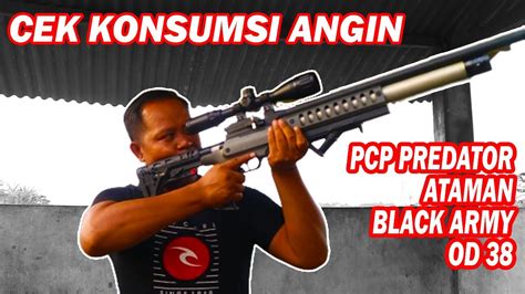 Senapan Angin PCP Predator Ataman Black Army OD 38 4 Shoot Cuma 100