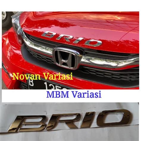 Jual Emblem Kap Mesin Honda Brio Engine Moulding Shopee Indonesia