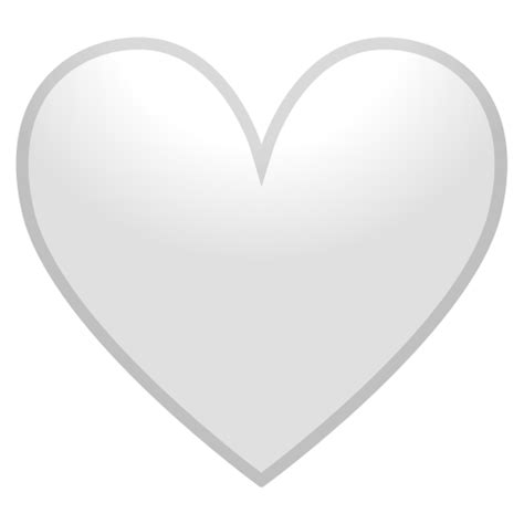 White Heart Emoji PNG Images Transparent Free Download