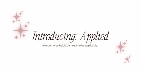 introducing applied
