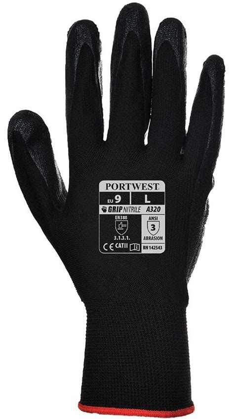 Portwest A Dexti Grip Nitrile Foam Palm Coated Gloves