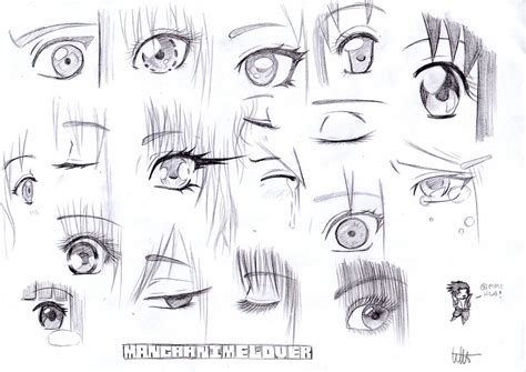 Manga eyes - Sketch by MangaAnimeLover on DeviantArt