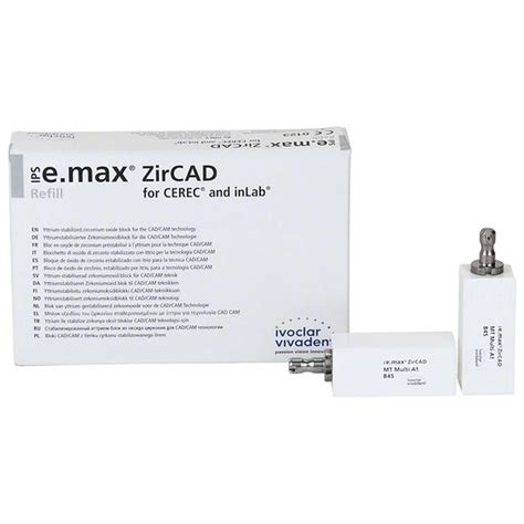 Ivoclar Emax Zircad Mt Multi Cerec B45