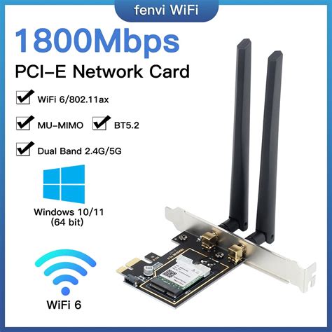 Adaptador Wireless Mbps Wifi Pcie Express Bluetooth Dual Band