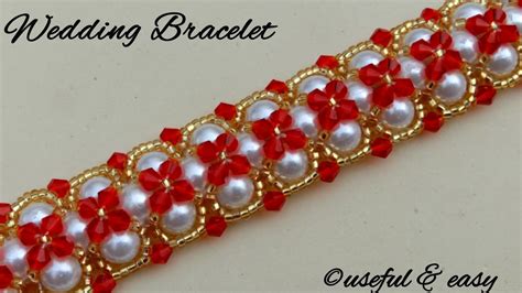 Making A Gorgeous Pearl Beaded Braceletwedding Bracelet Useful