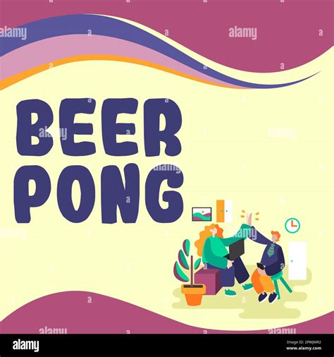 Texto Que Muestra Inspiraci N Beer Pong Palabra Escrita En Un Juego