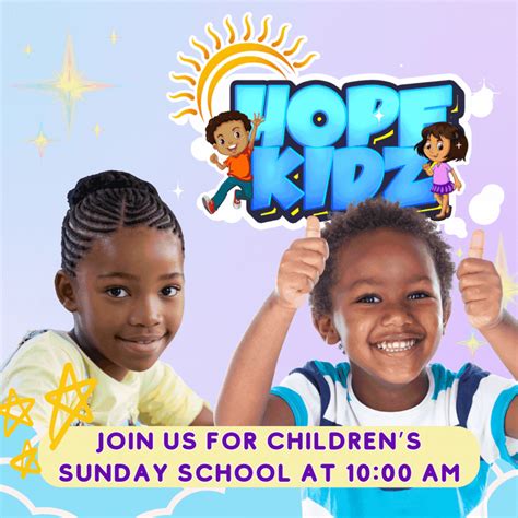 Hope Umc Childrens Sunday School 2024