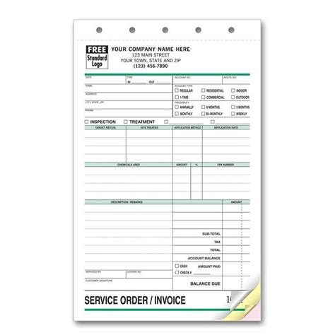 Custom Pest Control Invoice Forms Pest Control Pest Control Services