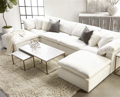 Cloud Modular Sectional White Living Room Decor Couches Living Room