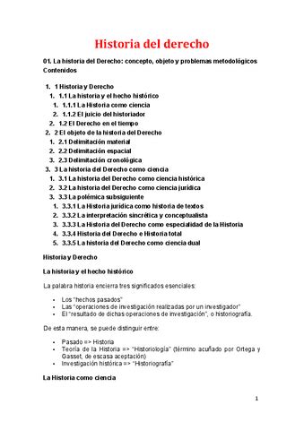 HISTORIA DEL DERECHO EXTENSO Pdf